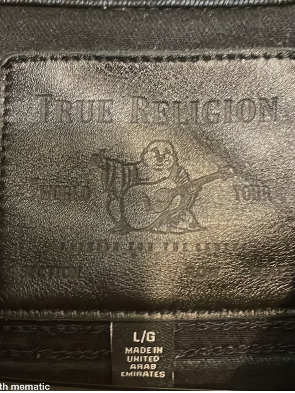 True Religion Men's Black Washed Denim Trucker Jacket - Picture 3 of 4